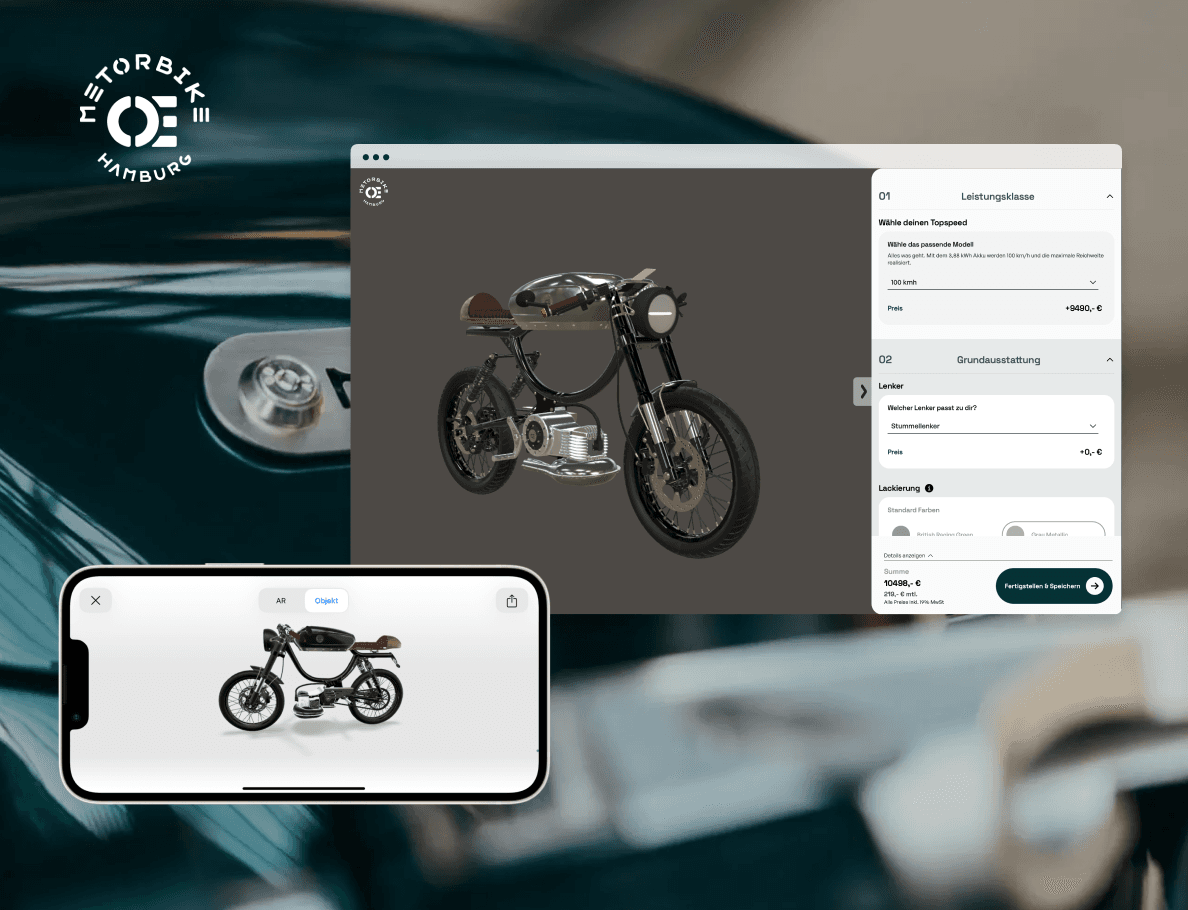 Metorbike 3D-Konfigurator