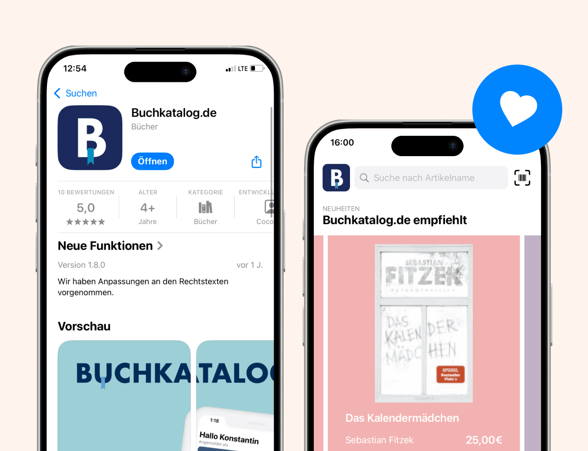 APP Screen, App Store und Buchkatalog App