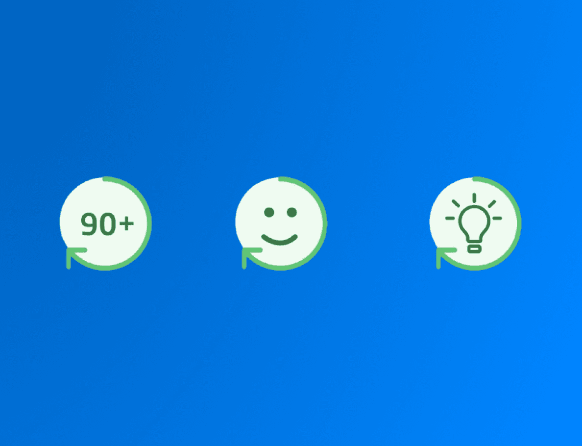 Icons 90+, Smiley und Glühbirne