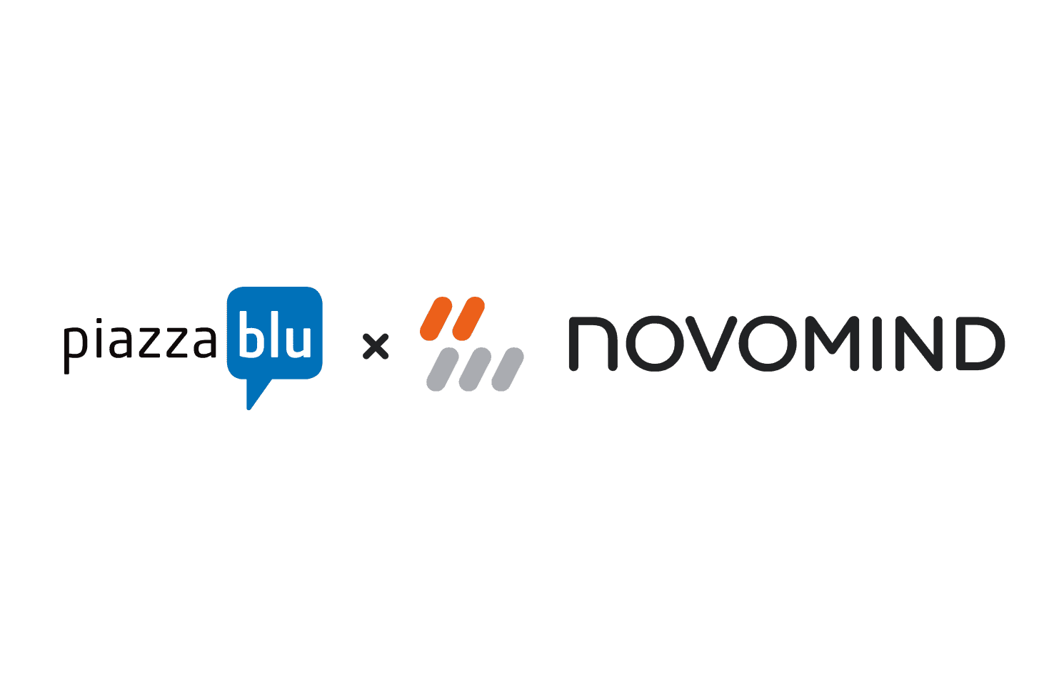 Logos von piazza blu und Novomind
