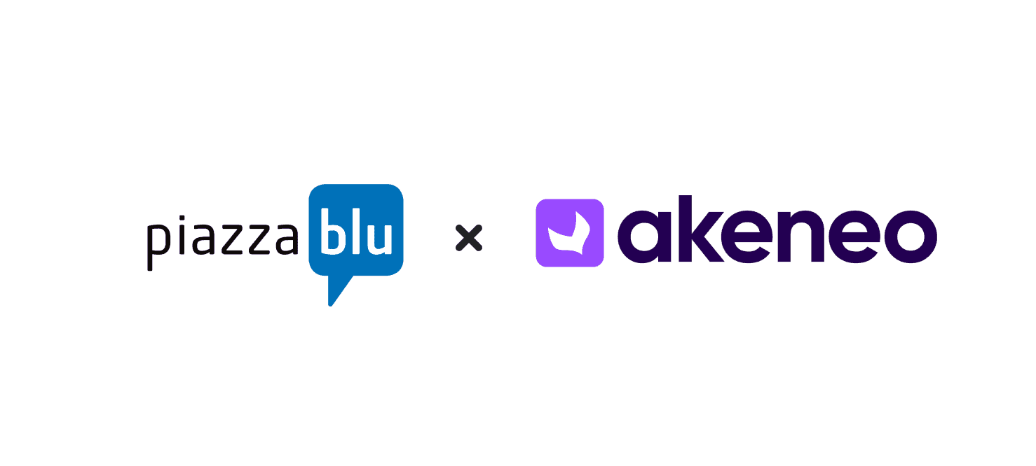 piazza blu x Akeneo Logo