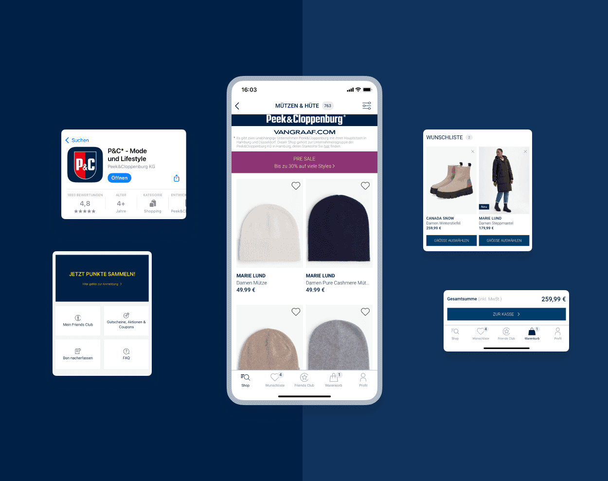 Peek & Cloppenburg App im Detail