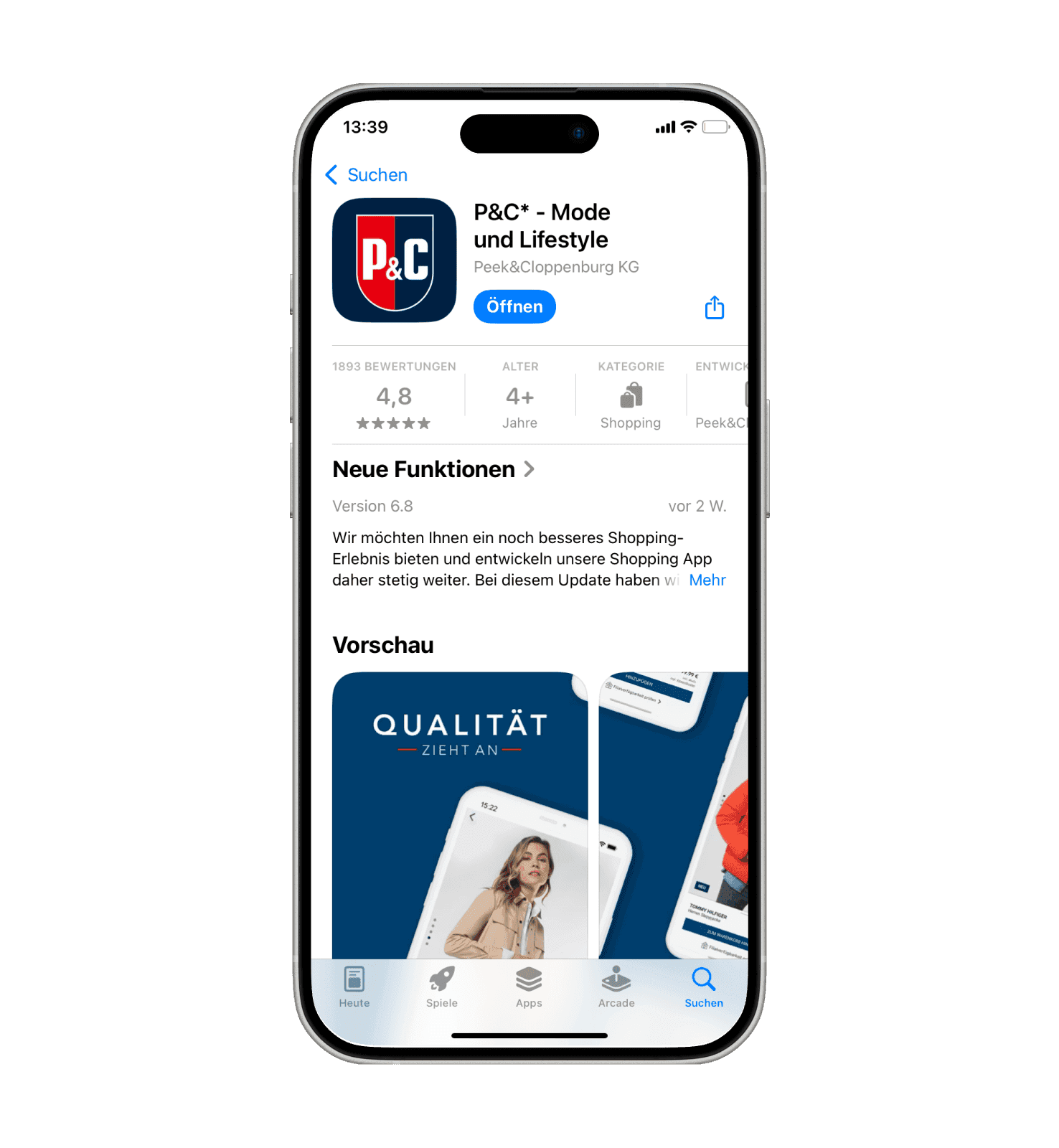 Die P&C App im App Store